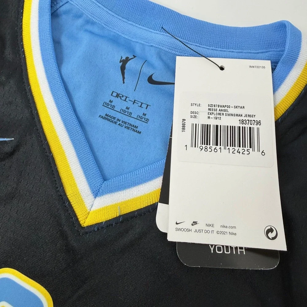 Nike Chicago Sky Angel Reese 5 Explorer Edition WNBA Jersey Youth Medium NEW